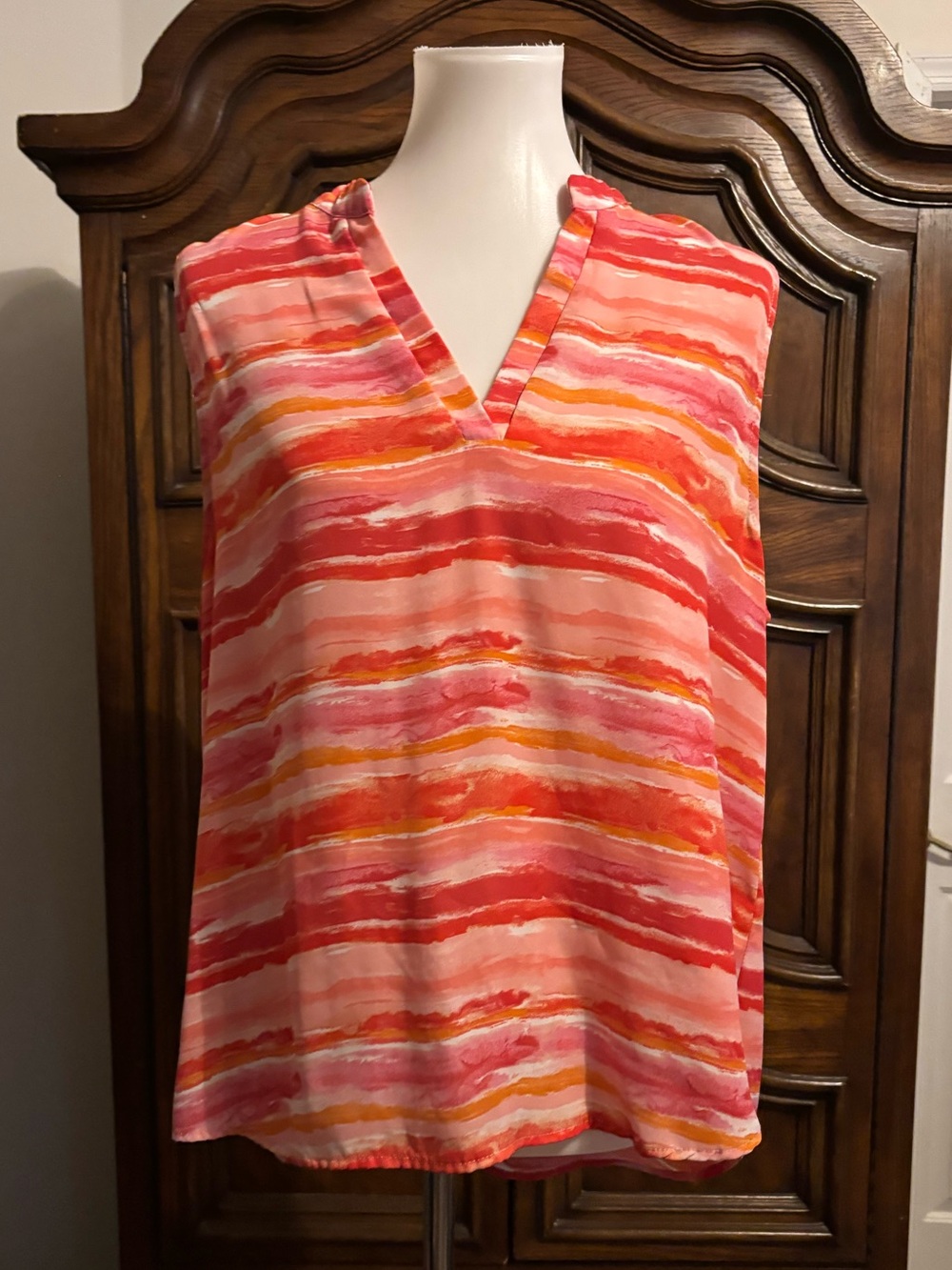 Cure petite lightweight sleeveless blouse